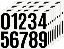 100PCS 4 in Vinyl House Number Stickers Self Adhesive Mailbox Door Address Decal