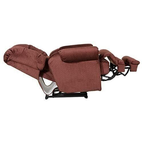 Catnapper Malone Power Lay Flat Recliner w/ Extended Ottoman-Merlot | eBay