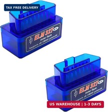 2 PCS ELM327 OBDII Car Auto Diagnostic Scanner, Professional Mini Bluetooth Scan