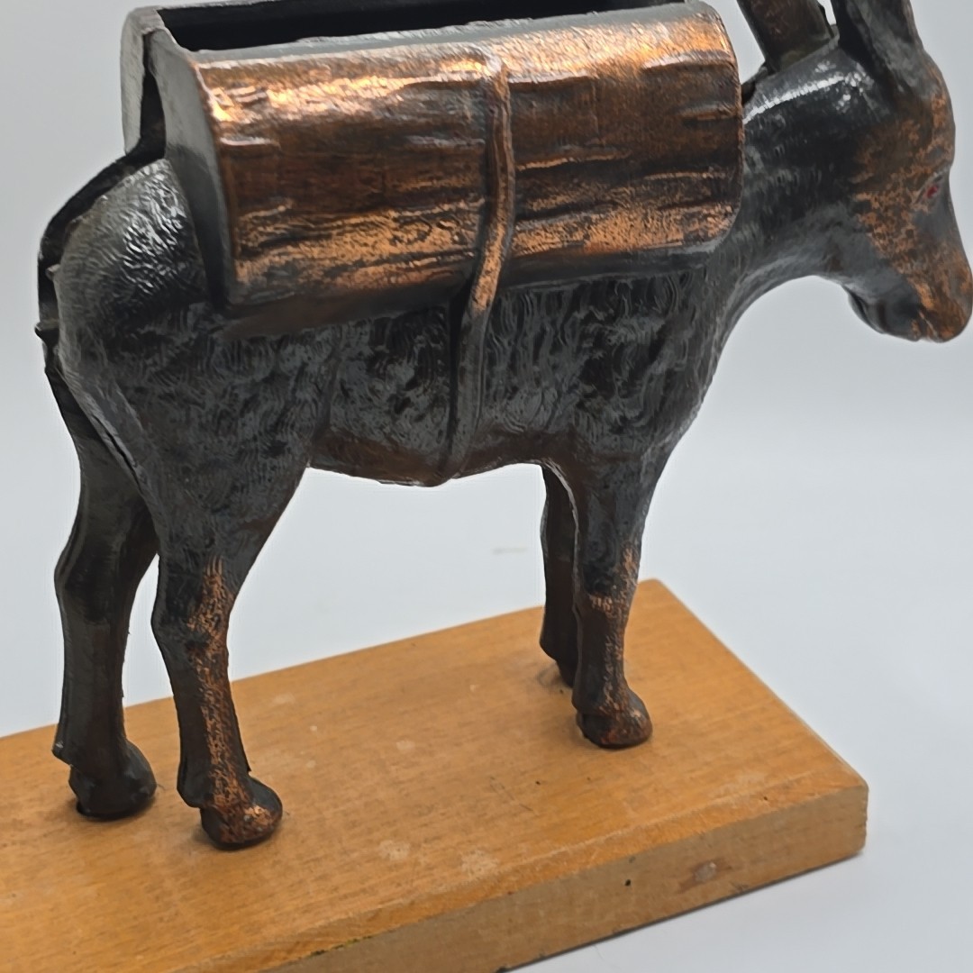For Parts 1930's McCern Mfg Co Mechanical Donkey Cigarette Dispenser 7"