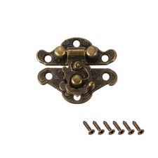 10 Set Wood Case Chest Box Rectangle Clasp Closure Hasp Latches 28 x 23mm