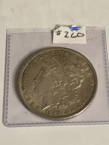 1889 Silver Morgan Dollar Coin AU