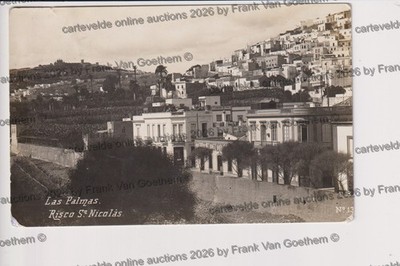 Old Postcard Spain  Canaries  Las Palmas Risco St. Nicolas