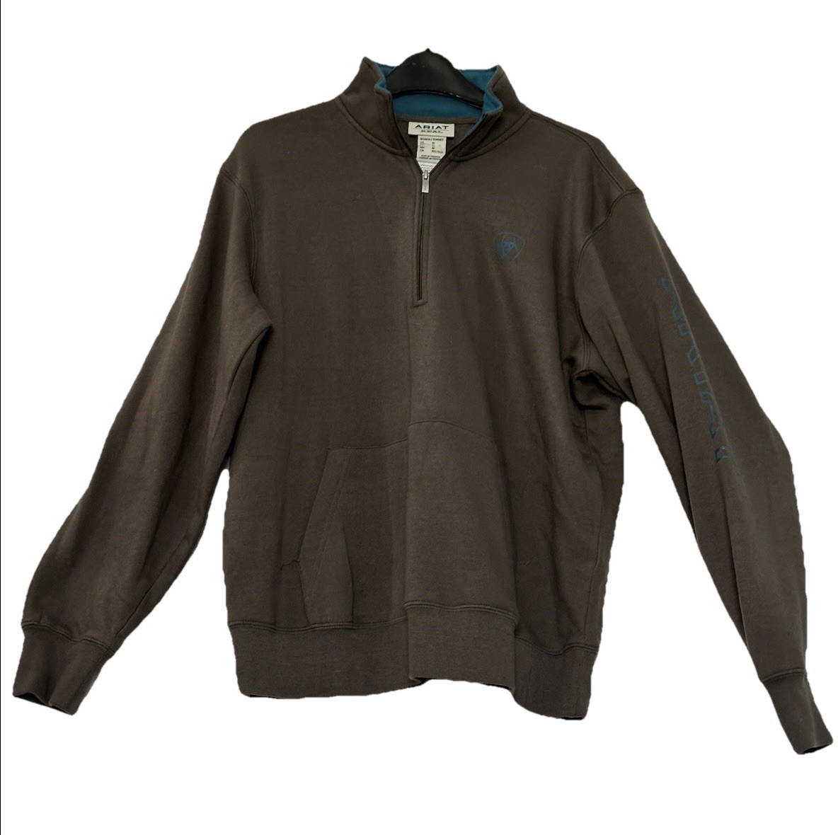 NWT ARIAT Banyan Bark Women’s Gray 1/4 Zip Size Medium