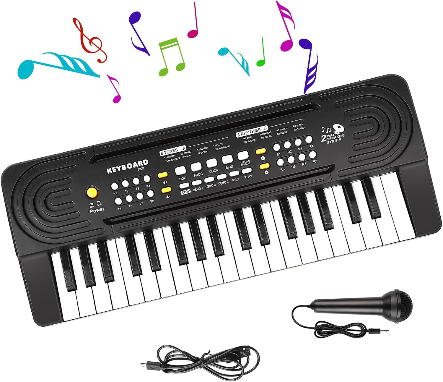 Pianola Scuola Media Bambini, Tastiera 37 Tasti, Elettronica Digitale Musicale