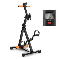Height & Length-Adjustable Full Body Exercise Bike w/ Foot Massage Roller