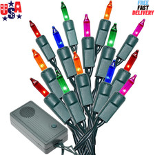 Musical Christmas Lights Plays 25 Songs 8 Function 140 Lights 31.2 Ft Multicolor