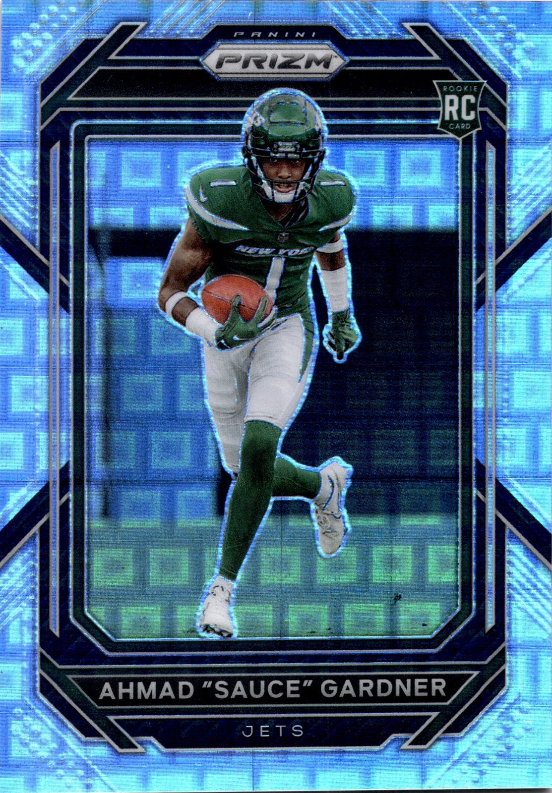 2022 Panini Prizm Pandora Premium Silver Holo /400 RC #341 Ahmad “Sauce” Gardner
