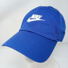 Nike Sportswear Club Cap Size Medium/Large Adjustable Dad Hat Blue Twill