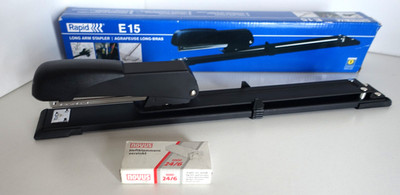 Rapid Langarmheftgerät E15 20598000 schwarz bis 20 Blatt für 24/6 + 26/6