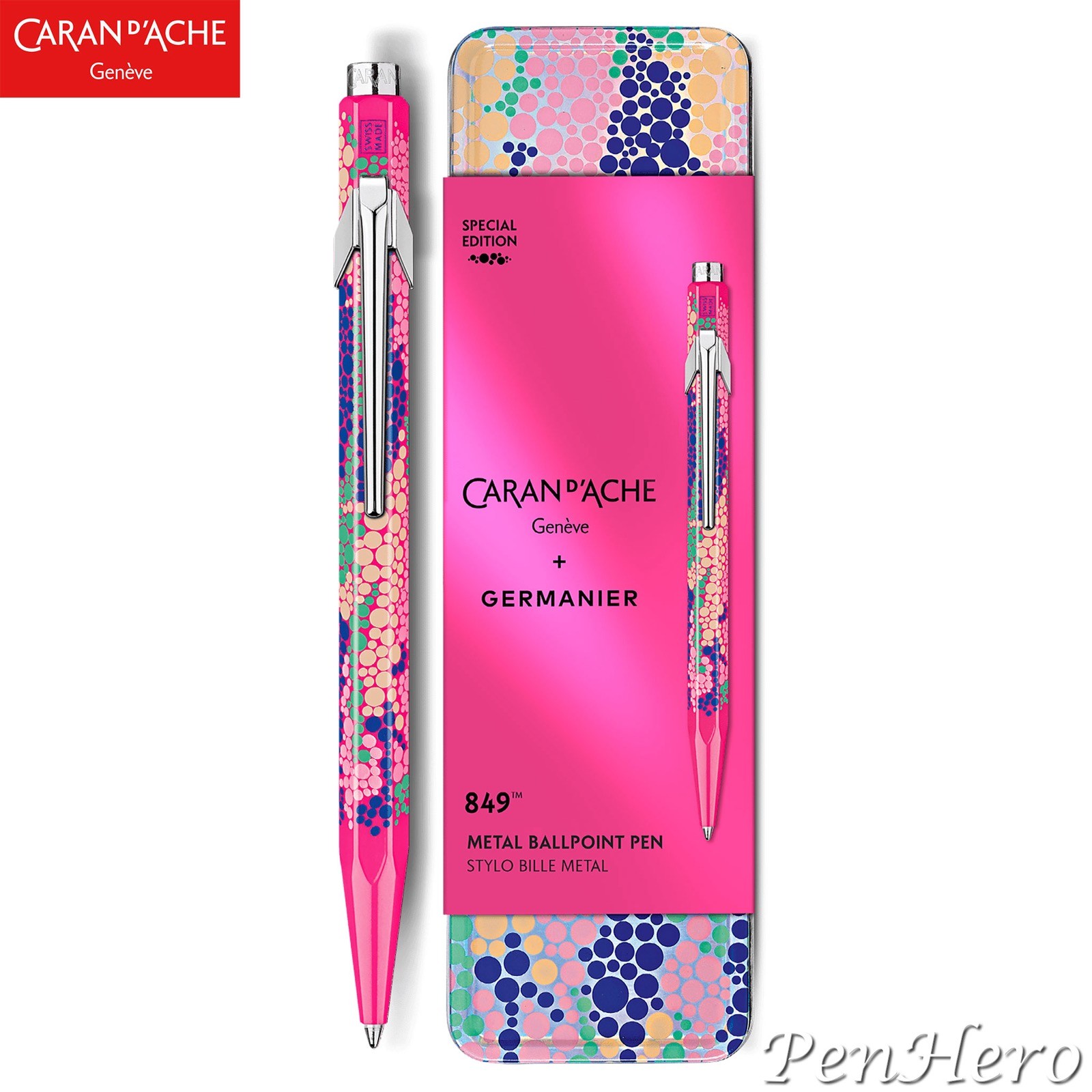 Caran d'Ache 849 Germanier Neon Pink - Special Edition Ballpoint Pen