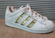Adidas Superstar Cloud White Transparent  Boys Size 4.5/Women Sz 6 Shell Toe 