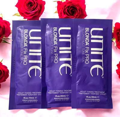 Unite Blonda Fix Pro Reconstruct Tone Seal Violet Toning Packet (Select Option)
