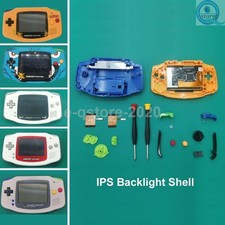 IPS Panel 720X480 LCD Backlight Mod Kit Pre Cut Shell for GBA Drop In No Solder