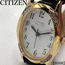 Working CITIZEN Citizen Ladies Watch Quartz Oval 0108