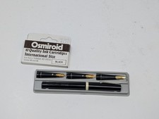 OSMIROID Calligraphy Fountain Pen with Gold Nibs Italic Medium B-4 B-2 Writing
