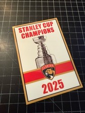 3 SIZES - Florida Panthers 2025 Stanley Cup Champions DECAL Banner man cave