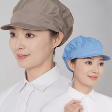 Women Drawstring Work Caps Dustproof Workshop Caps Breathable Factory Worker Hat