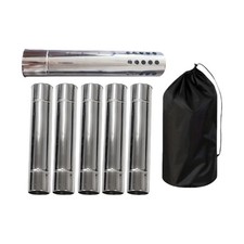 Stainless Steel Outdoor Stovepipe Chimney Pipe Heat Resistant Metal Flue Smoke