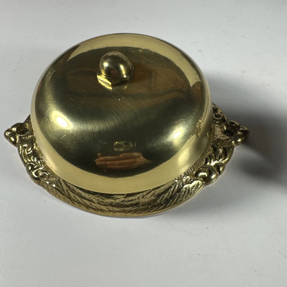 Vintage Brass Mechanical Twist Doorbell Unbranded Bell - Image 3 of 4