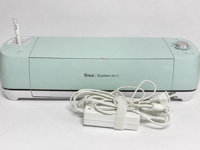 Cricut Explore Air 2 Mint Cutting Machine Vinyl Crafts w/ Power Cord & Score Pen