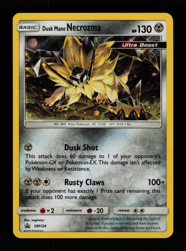 Dusk Mane Necrozma - SM124 Holo Promo Sun & Moon Promo Pokemon Cards