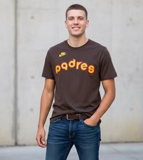 Tony Gynn San Diego Padres Nike Shirt Mens Large Brown Cooperstown MLB T-Shirt