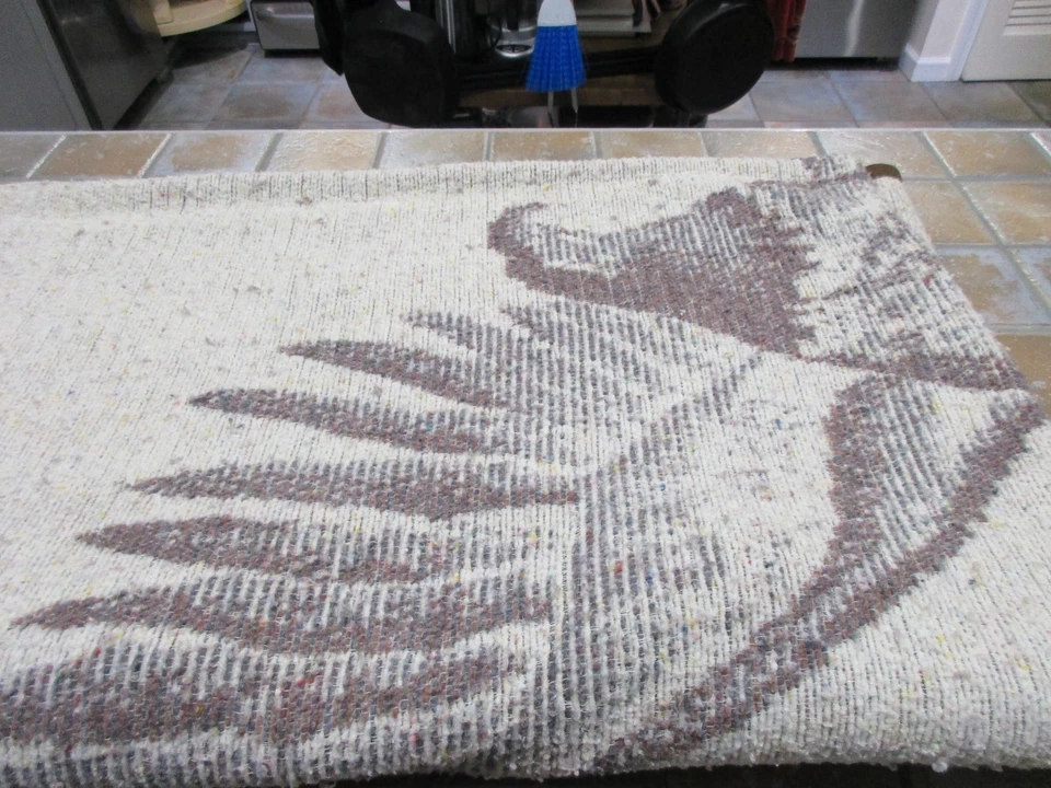 Cobertor American Bald Eagle marrom feito na Espanha 54” X 82” vintage 56" X 72" - Imagem 4 de 4