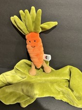 Jellycat Lovey Vivacious Carrot Vegetable Plush Soother Security Blanket