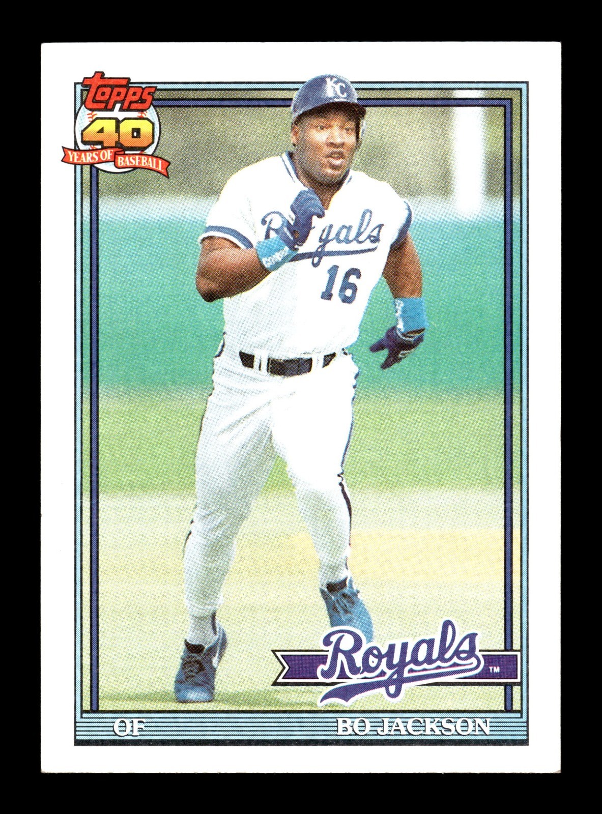 BO JACKSON ⚾ 1991 Topps #600  Kansas City Royals