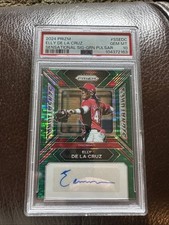 2024 Panini Prizm Elly De La Cruz GREEN PULSAR AUTO /25 PSA💎 MINT 10 POP 1 SP