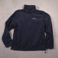 Columbia Fleece Jacket Mens Large Navy Blue F...