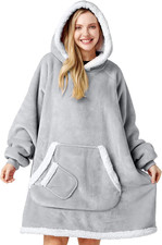 Wearable Blanket Hoodie for Women and Men Gifts for Women Mom Wife Sherpa Fleece