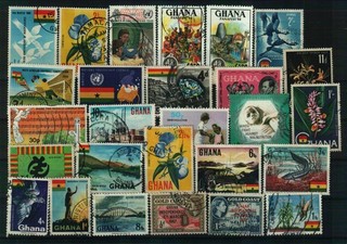 Ghana Briefmarken 1 Steckkarte gestempelt