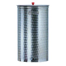 Botte Acciaio Inox Cordivari 400 Lt Fiorettata con Coperchio Parapolvere Att.3/4