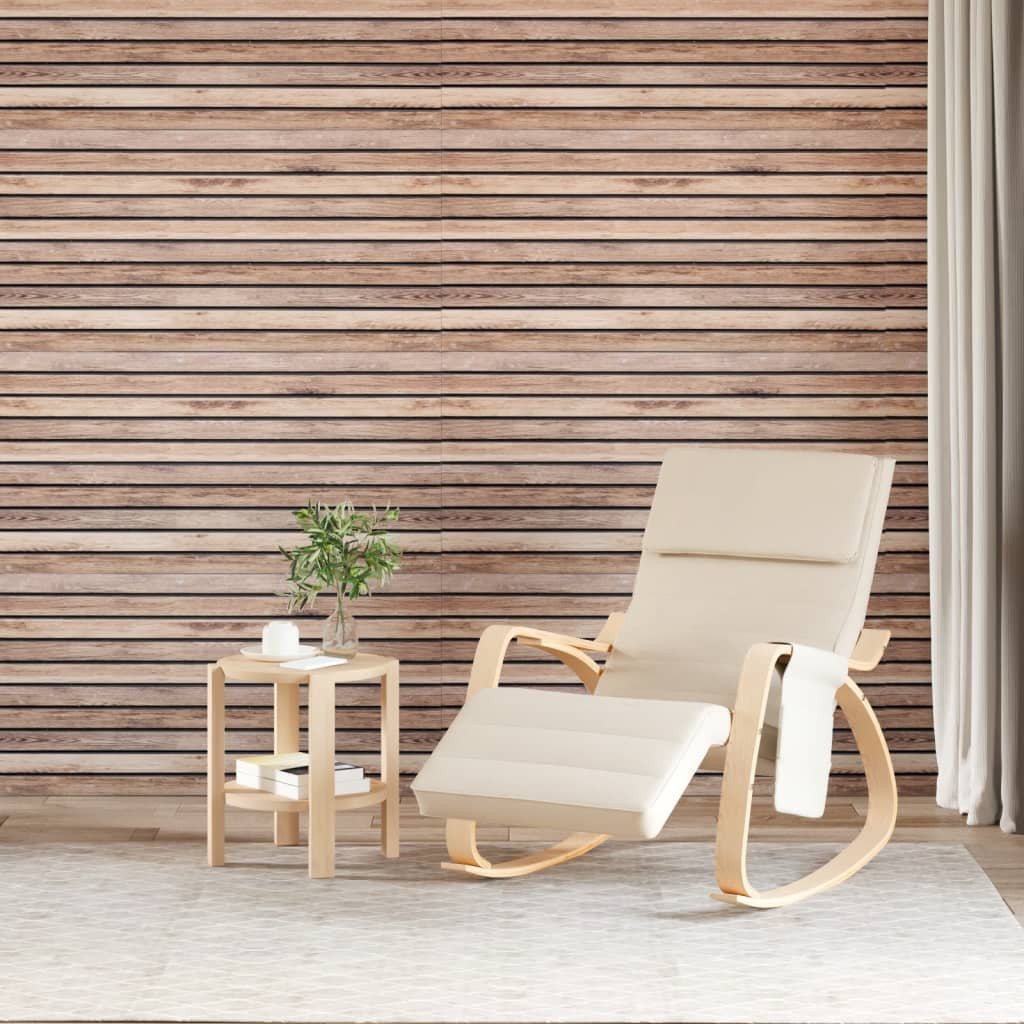 Decorazione Murale 3D 5 Pezzi 100x50 EPS Marrone Chiaro Elegante