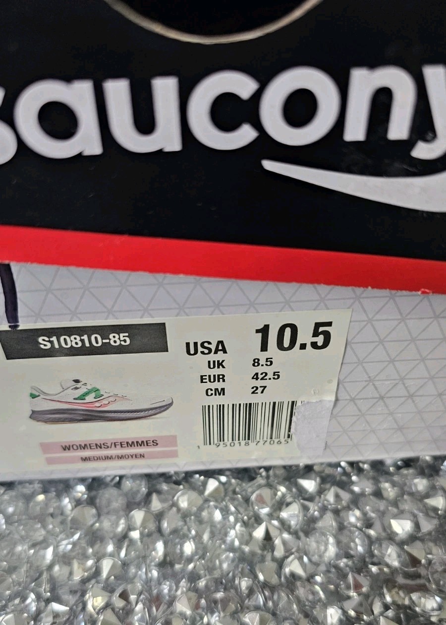 NIB  Saucony Guide 16 White Pink Gravel WOMEN'S SIZE 10.5 thumbnail 7