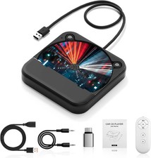 External Portable CD Player for Car, Plug and Play Car CD Player with USB Port A