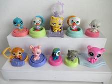 LITTLEST PET SHOP LPS MCDONALDS HAPPY MEAL FIGURE TOY LOT OF 10 HASBRO ANIMALS