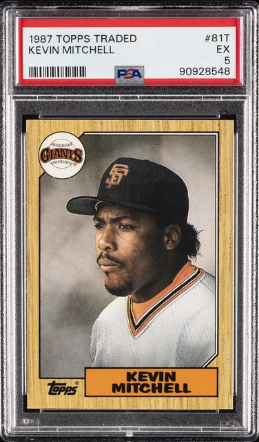 1987 Topps Traded #81T Kevin Mitchell PSA 5