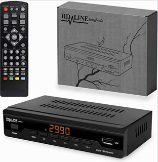 HDLINE 2990 Combo Digital HD Receiver DVB C/T/T2 1080p HDMI SCART USB EPG