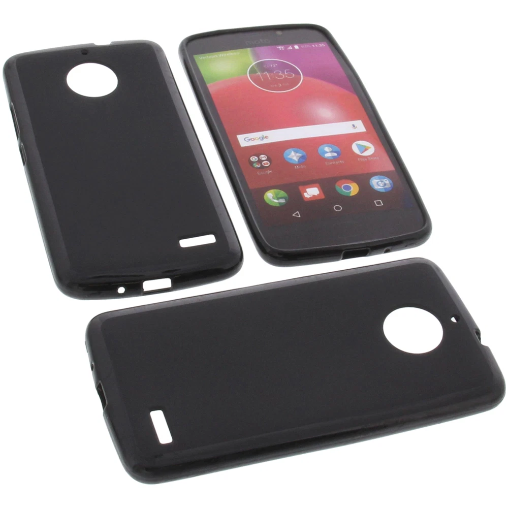 MoEx Custodia In Silicone Trasparente + Pellicola In Vetro Per Motorola Moto E4 - Protezione 360° Antigraffio - 2