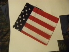BANDANAS AMERICAN FLAG - 100 POLY- NWT- LARGE SIZE 22 in. x 22 in. - UNISEX