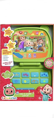Learn & Sing Laptop Toy CoComelon Kids Lights Sounds Animal Recognition Numbers