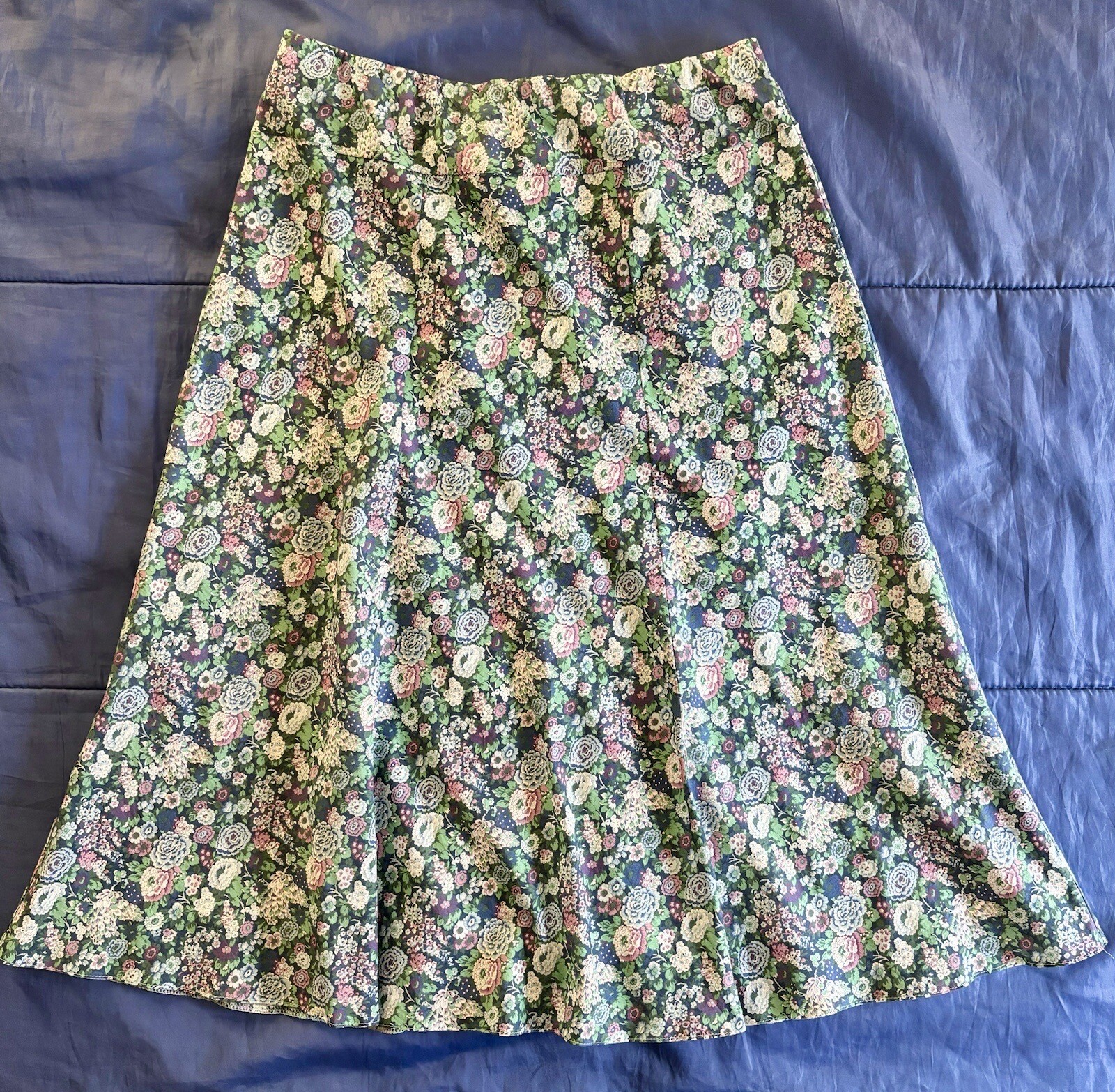Liberty London “Elysian Day” Floral Midi Skirt NWT UK 12/US 8