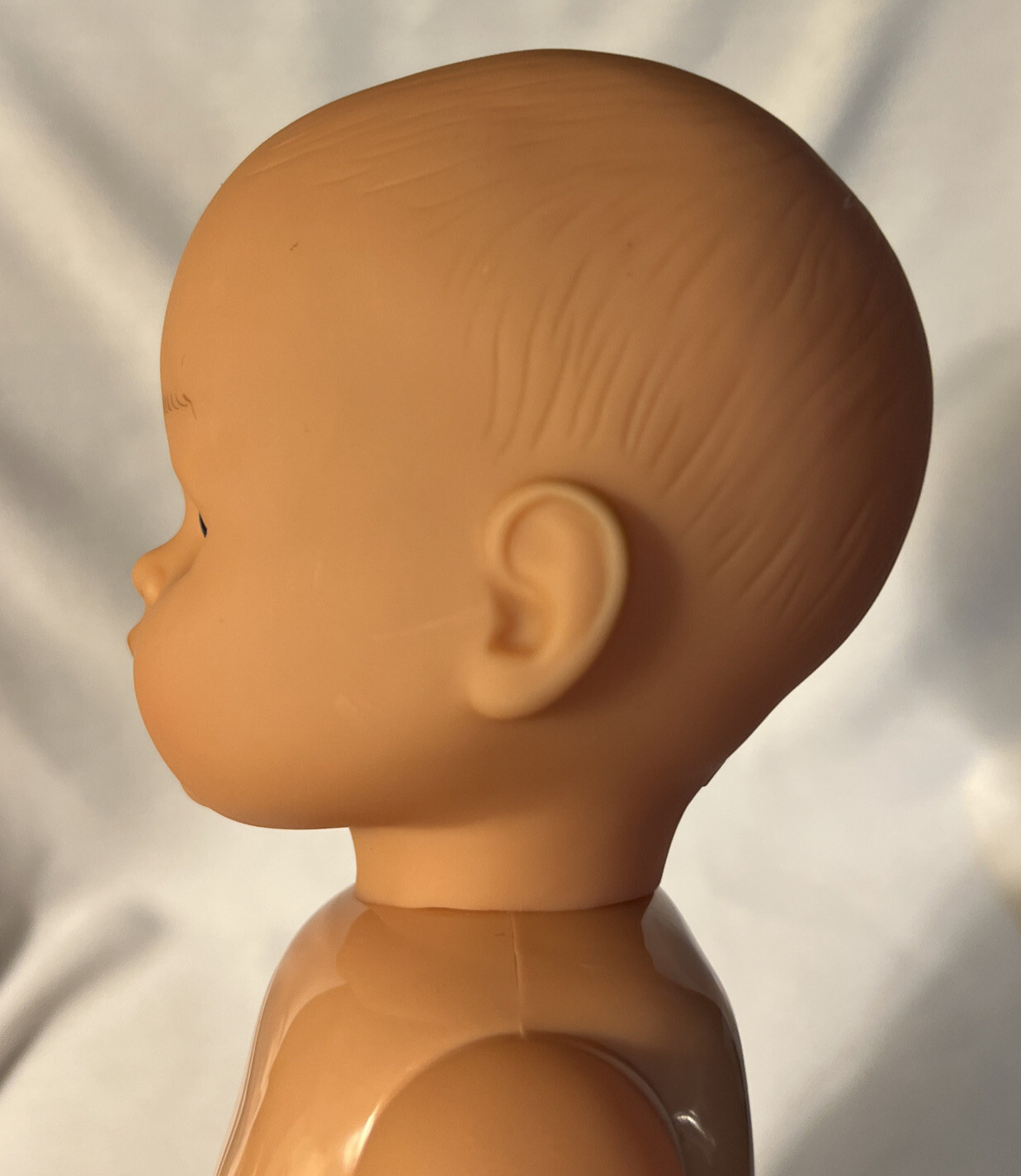 Vintage LOTUS Gender Neutral BABY DOLL LAUGHS CRY DRINKS WETS 15"