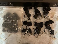 AC INFINITY Heavy-Duty Adjustable Rope Clip Hanger, Six Pairs, New, 2 sets only.