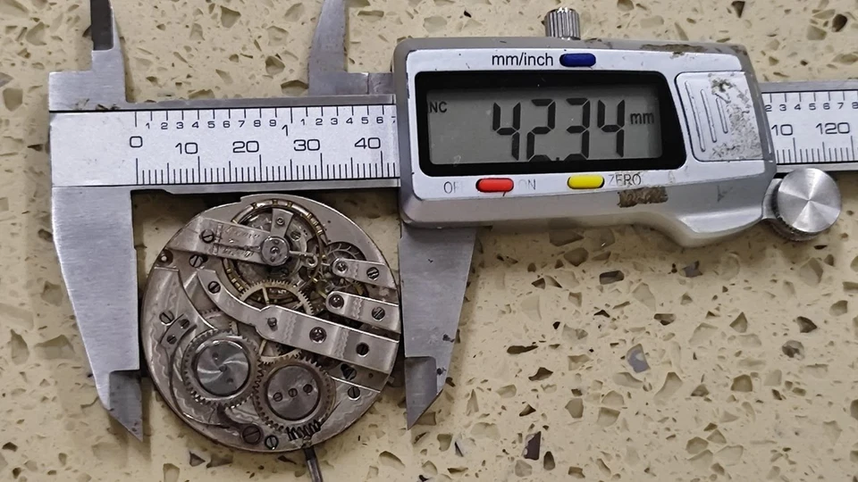 Antica Poket Watch Movement hand  wind High Grad   Not work Good balance - Image 3 of 4