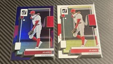 Jo Adell Holo Purple Parallel & Base 2022 Donruss Baseball Los Angeles Angels