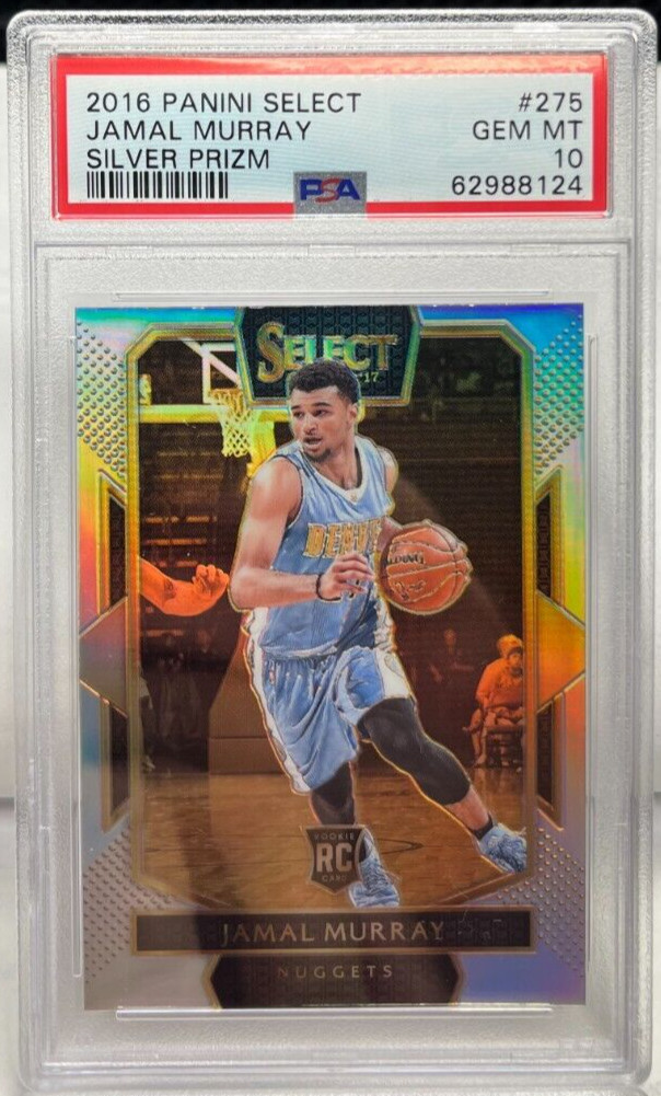 Jamal Murray 2016-17 Panini Select Courtside RC Silver Prizm #275 PSA 10 GEM MT